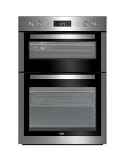 Beko Bdf26300X 60Cm Built-In Double Electric Oven With Connection - Stainless Steel - Oven Only
